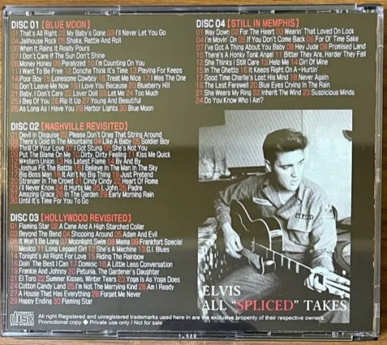 ELVIS PRESLEY / ALL "SPLICED" TAKES (4CDR)