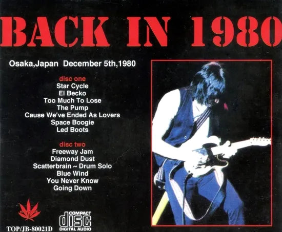 JEFF BECK / BACK IN 1980 (2CD)