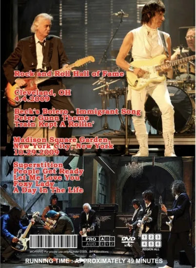 JEFF BECK WITH JIMMY PAGE / R&R HALL 2009 (1DVDR)