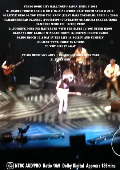 Jeff Beck / Japan Tour 2014 Tokyo Last Night (1DVDR)
