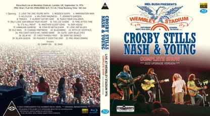 CROSBY, STILLS, NASH & YOUNG / 2023 UPGRADE VERSION LIVE AT WEMBLEY STADIUM 1974 COMPLETE SHOW (1BDR)