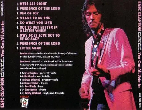 ERIC CLAPTON / YOU CAN ALL JOIN I N (1CD)