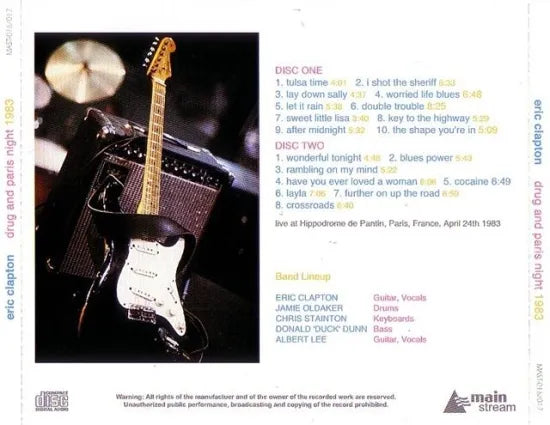 ERIC CLAPTON / DRUG AND PARIS NIGHT 1983 (2CD)