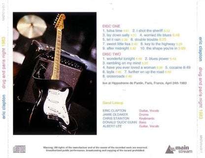 ERIC CLAPTON / DRUG AND PARIS NIGHT 1983 (2CD)