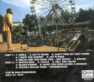 ERIC CLAPTON / SAN FRANCISCO 1974 (2CD)