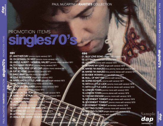 PAUL McCARTNEY /  PROMOTION ITEMS SINGLES 1970'S (2CD)