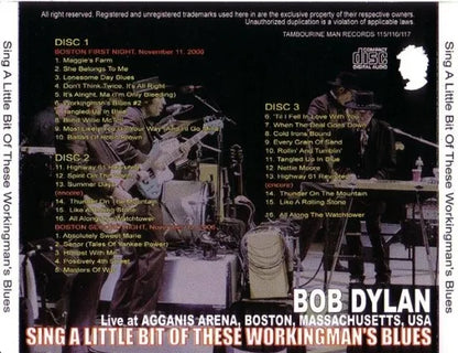 BOB DYLAN / SING A LITTLE BIT OF THESE WORKINGMAN'S BLUES (3CD)