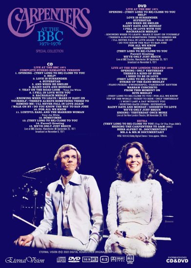 CARPENTERS / AT THE BBC 1971-1976 SPECIAL COLLECTION (1CD+1DVD)
