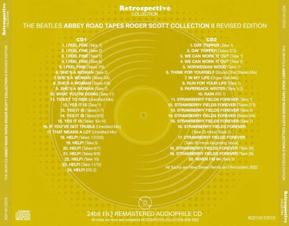 THE BEATLES / ABBEY ROAD TAPES ROGER SCOTT COLLECTION II RIVISED EDITION (2CD)