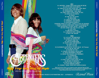 CARPENTERS / MAKE YOUR OWN KIND OF MUSIC SPECIAL STUDIO LIVE COLLECTION (2CD)