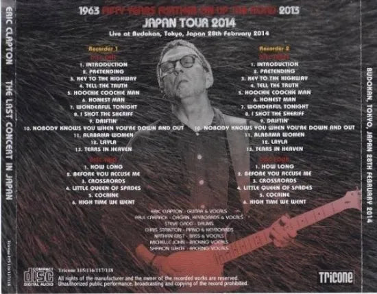 ERIC CLAPTON / THE LAST CONCERT IN JAPAN 2014 (4CD)
