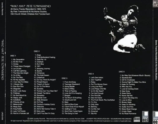 PETE TOWNSHEND / WHO AM I (5CDR)