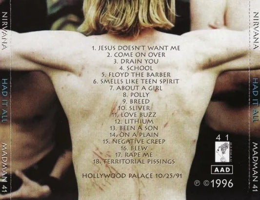 NIRVANA / HAD IT ALL (1CDR)