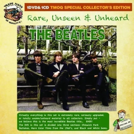 The Beatles Rare, Unseen & Unheard 1CD 1DVD HMC TMOQ Special Collector's Edition