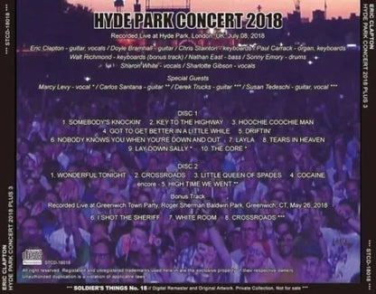 ERIC CLAPTON / HYDE PARK CONCERT 2018 (2CDR)