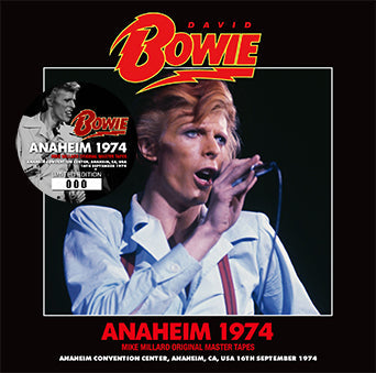 DAVID BOWIE / ANAHEIM 1974 CINTAS MAESTRAS ORIGINALES DE MIKE MILLARD (2 CD)