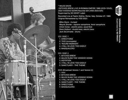 MILES DAVIS / ROUND ABOUT ROMAN EMPIRE 1969 (2CD+1DVD)