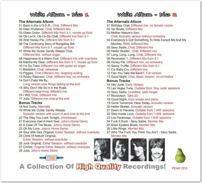 THE BEATLES / THE ALTERNATE ALBUM SERIES White Album (2CD)