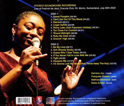 SAMARA JOY / FESTIVAL DA JAZZ 2022 STEREO SOUNDBOARD (2CDR)