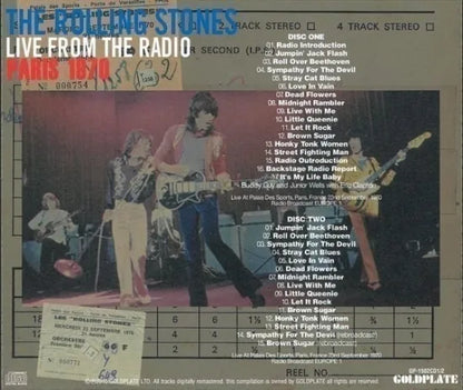 THE ROLLING STONES / LIVE FROM THE RADIO PARIS 1970 (2CD)