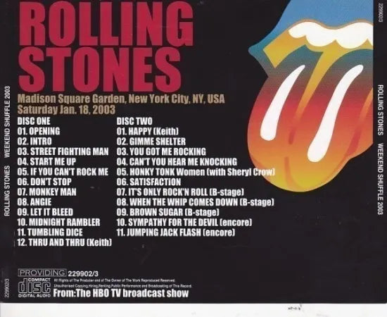 THE ROLLING STONES / Weekend Shuffle 2003 (2CD)