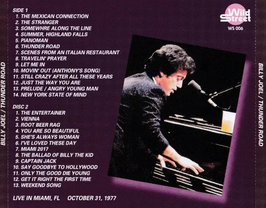 BILLY JOEL / THUNDER ROAD MIAMI 1977 (2CDR)