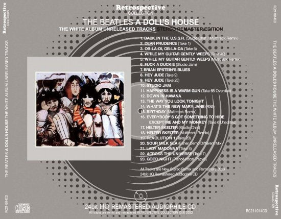THE BEATLES / A DOLL'S HOUSE THE WHITE ALBUM UNRELEASED TRACKS (1CD)