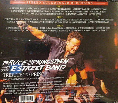 BRUCE SPRINGSTEEN & THE E STREET BAND / TRIBUTE TO PRINCE STEREO SOUNDBOARD (3CDR)