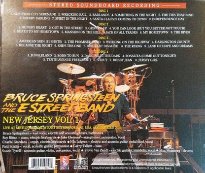 BRUCE SPRINGSTEEN &amp; THE E STREET BAND / NEW JERSEY VOL. 1 STEREO SOUNDBOARD (4CDR)