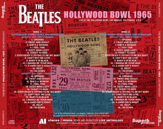 THE BEATLES / LIVE ANTHOLOGY HOLLYWOOD BOWL 1965 (2CD)