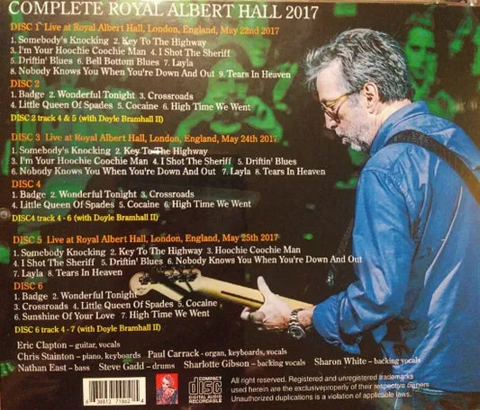 ERIC CLAPTON / COMPLETE ROYAL ALBERT HALL 2017 (6CDR)