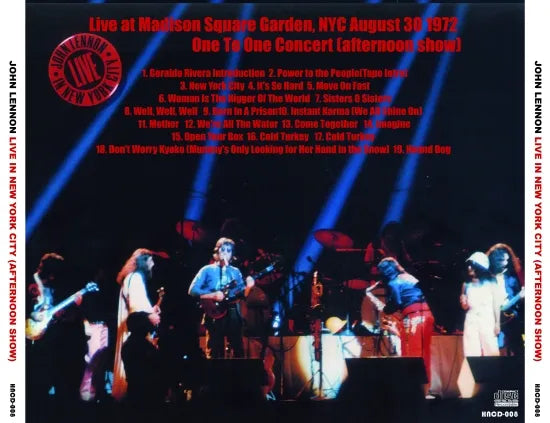 JOHN LENNON / LIVE IN NYC AFTERNOON SHOW (1CDR)