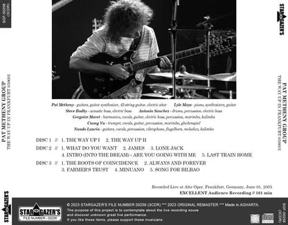 PAT METHENY GROUP / THE WAY UP IN FRANKFURT 050601 (3CDR)