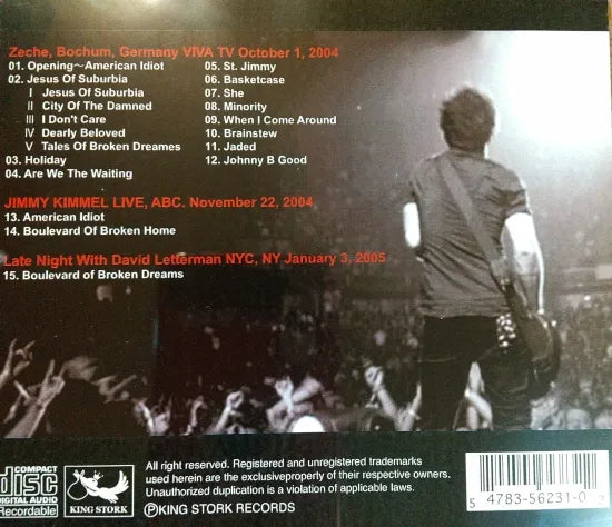 GREEN DAY / American Riot STEREO SOUNDBOARD (1CDR)