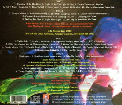 UK & EDDIE JOBSON / Eddie Jobson Four Decades Special Concert (4CDR)