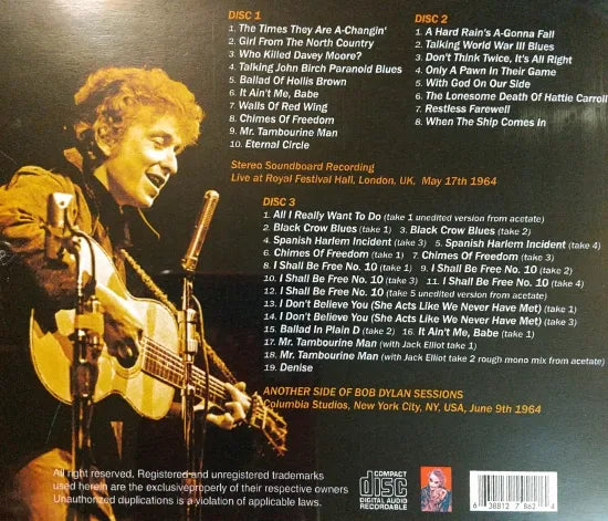 BOB DYLAN / 1964 Soundboard (3CDR)