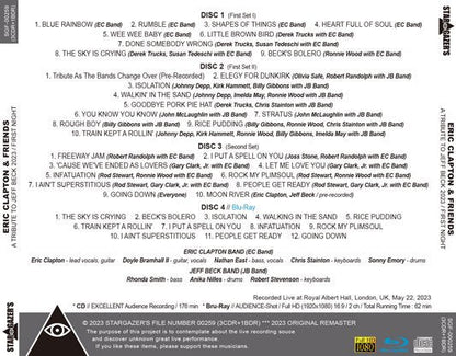 ERIC CLAPTON & FRIENDS / A TRIBUTE TO JEFF BECK 2023 FIRST NIGHT (3CDR+1BDR)