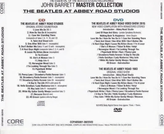THE BEATLES / THE BEATLES AT ABBEY ROAD STUDIOS JOHN BARRETT MASTER COLLECTION (1CD+1DVD)