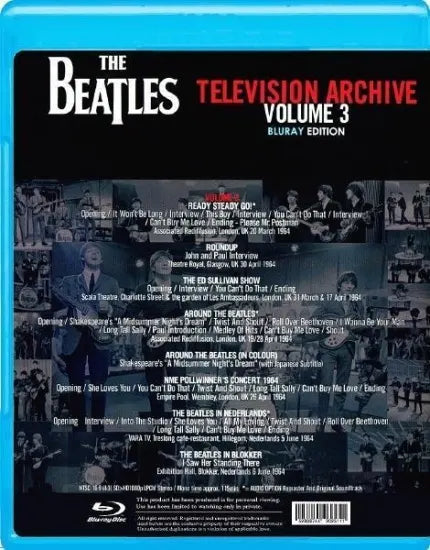 THE BEATLES / TELEVISION ARCHIVE VOL.3 (1BDR)