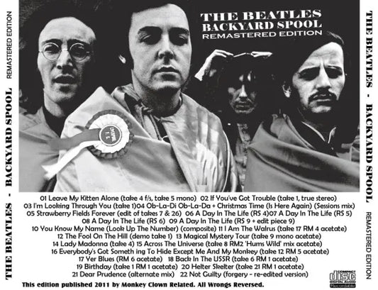THE BEATLES / BACKYARD SPOOL REMASTERED EDITION (1CDR)