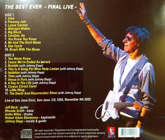 JEFF BECK / THE BEST EVER FINAL LIVE (2CDR)