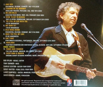 BOB DYLAN / Time Out Of Mind Live 1999-2000 (1CDR)