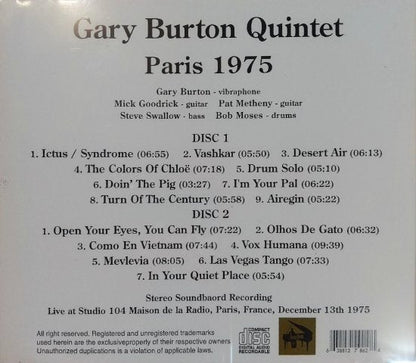 Gary Burton Quintet / Paris 1975 (2CD)