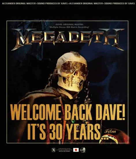 MEGADETH / WELCOME BACK DAVE! IT'S 30 YEARS FILM (2BDR)