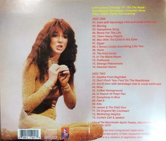 KATE BUSH / On The Road Tapes SOUNDBOARD (2CDR)
