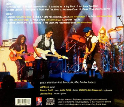 JEFF BECK AND JOHNNY DEPP / BOSTON 2022 (2CDR)