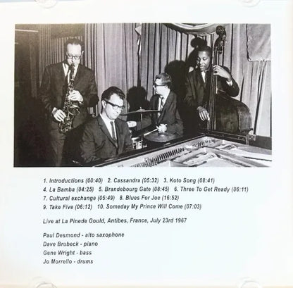 DAVE BRUBECK QUARTET / Antibes Juan-les-pins Jazz Festival 1967 STEREO SOUNDBOARD (1CDR)