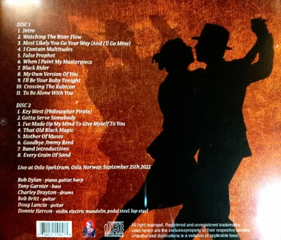 BOB DYLAN / OSLO 2022 (2CDR)