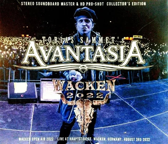 TOBIAS SAMMET'S AVANTASIA / Wacken Open Air 2022 STEREO SOUNDBOARD (2CDR+1BDR)