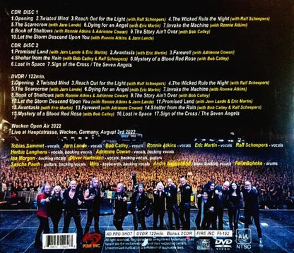 TOBIAS SAMMET'S AVANTASIA / Wacken Open Air 2022 STEREO SOUNDBOARD (2CDR+1BDR)